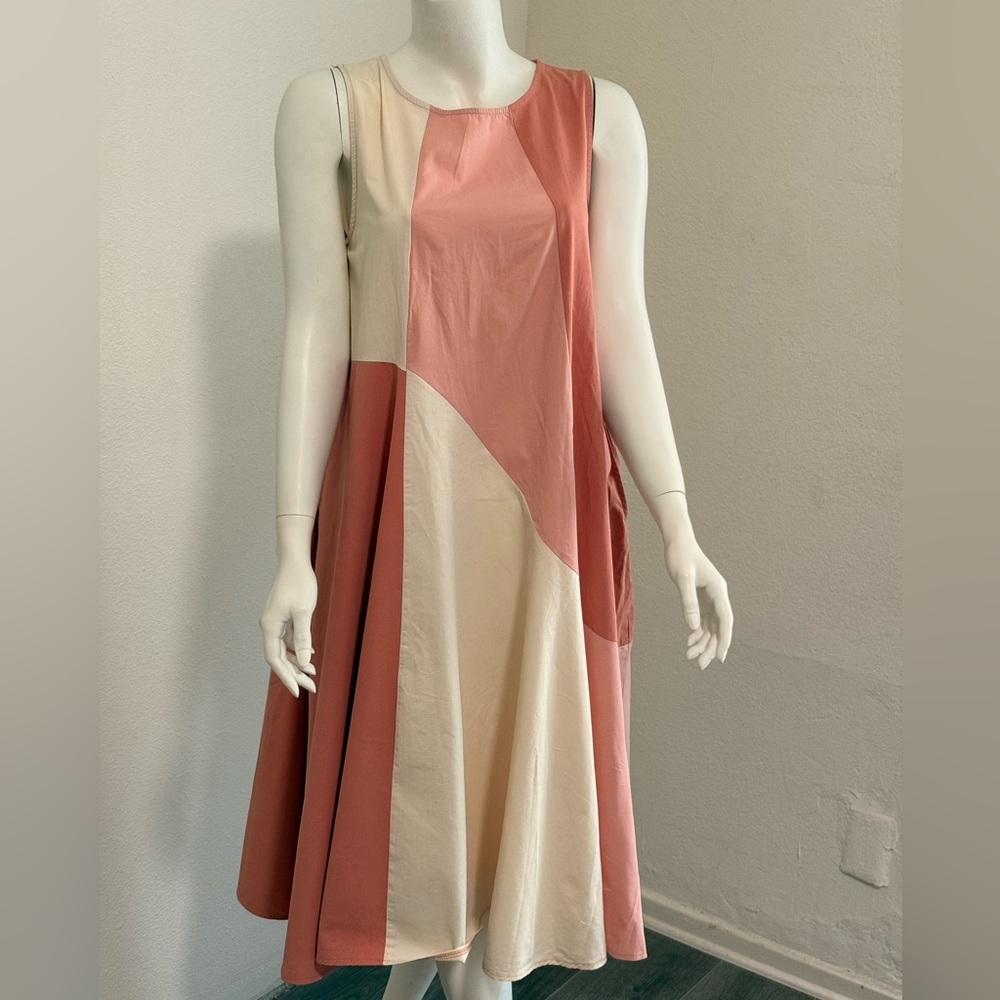 Colorblock Sleeveless Dress